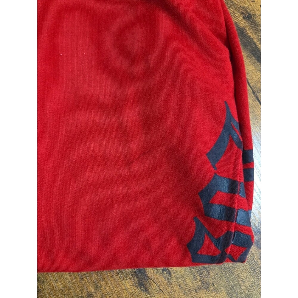 Waimea Men's Large Stacked Fit Sweatpants Joggers Red Logo Y2K - Picture 8 of 11